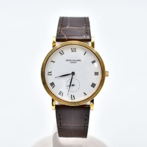 パテック フィリップ カラトラバ 白文字盤 YG×クロコ/手巻き 3919J-001 買取実績【買取日：2026年1月4日】