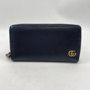 グッチ GGマーモント ラウンドジップ長財布 黒 レザー 428736 買取実績【買取日：2026年1月4日】