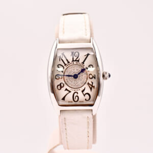 フランク ミュラー トノウカーベックス･パスティーユ･センターパヴェ 白文字盤 SS×革/QZ 1752QZ1P 296 買取実績【買取日：2025年3月17日】