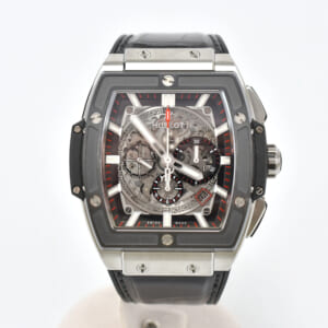 ウブロ スピリットオブ ビッグバン スケルトン文字盤 Ti×CE×ラバー/AT 601.NM.0173.LR 買取実績【買取日：2025年3月15日】