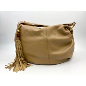 グッチ バンブーホーボー ワンショルダーバック ベージュ レザー 232930 買取実績【買取日：2025年3月17日】