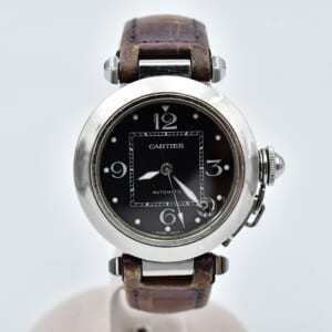 カルティエ パシャ 黒文字盤 SS×革/AT W3106099 買取実績【買取日：2026年1月18日】