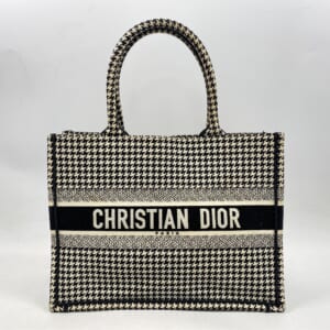 ディオール ブックトート ミディアム 千鳥格子 黒×白 キャンバス 買取実績【買取日：2026年1月18日】