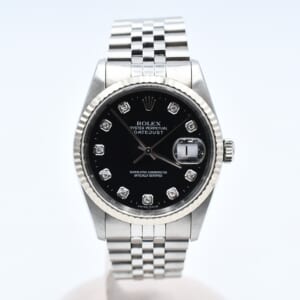 ロレックス デイトジャスト 黒文字盤 新PD ジュビリーブレス SS×WG/AT 16234G 買取実績【買取日：2026年1月26日】