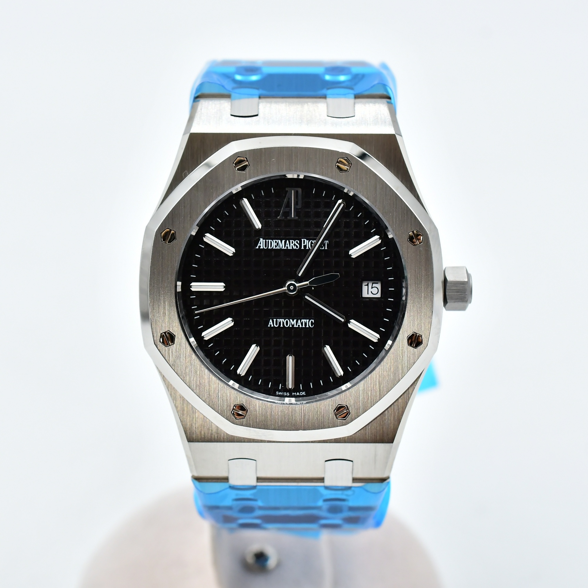 オーデマ ピゲ ロイヤルオーク 黒文字盤 SS/AT Bランク