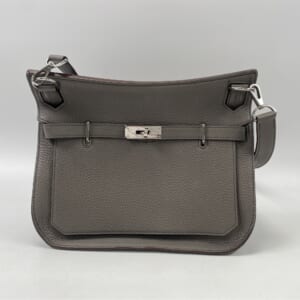 エルメス ジプシエール28 エクラ エタン インディゴ トリヨン SV金具 □P刻印