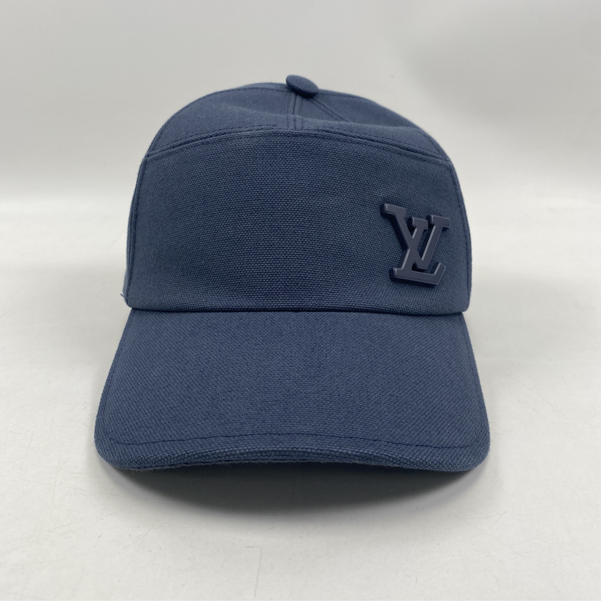 ルイ・ヴィトン アエログラム キャップ コットン ネイビー Aランク