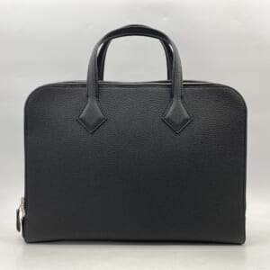 エルメス ヴィクトリアライト 黒 トゴ SV金具 U刻印