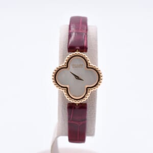 ヴァンクリーフ＆アーペル スイートアルハンブラウォッチ シェル文字盤 K18×革/QZ VCAR08SF00 買取実績【買取日：2025年10月24日】