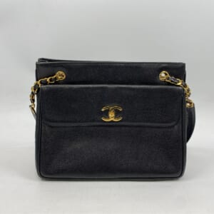 シャネル ココマーク チェーンショルダーバッグ 黒 キャビアスキン 買取実績【買取日：2026年1月20日】