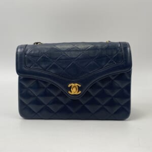 シャネル マトラッセ22 Sフラップ Sチェーンショルダーバッグ ネイビー ラムスキン GD金具 買取実績【買取日：2026年1月17日】