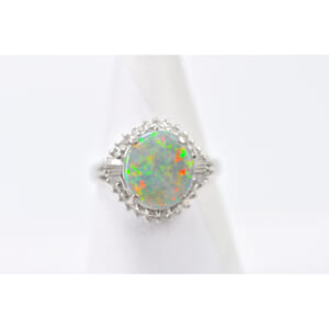 オパールメレダイヤリング 1.54ct D0.50ct Pt900 買取実績【買取日：2026年1月26日】