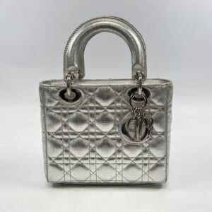 ディオール マイレディディオール ミディアム シルバー メタリック レザー SV金具 買取実績【買取日：2025年11月2日】