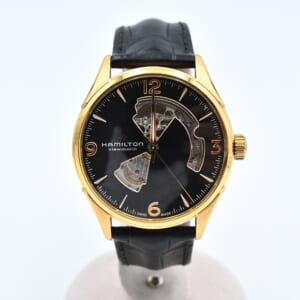 ハミルトン ジャズマスター オープンハート 黒文字盤 SS×革/AT H327350 買取実績【買取日：2026年1月8日】