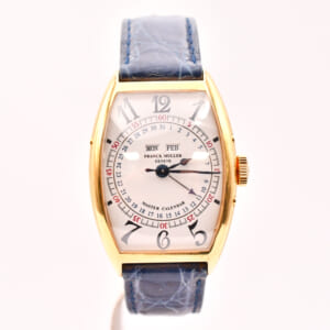 フランク ミュラー トノウカーベックス マスターカレンダー 白文字盤 YG×社外革/AT 5850MC 買取実績【買取日：2025年2月19日】