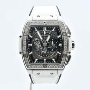 ウブロ スピリッツオブビックバン ダイヤベゼル スケルトン文字盤 Ti×ラバー/AT 601.NE.0172.LR.1104.JPN19 買取実績【買取日：2025年3月16日】