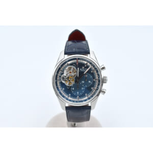 ゼニス エル・プリメロ クロノマスター 青文字盤 SS×社外レザー/AT 買取実績【買取日：2025年8月1日】