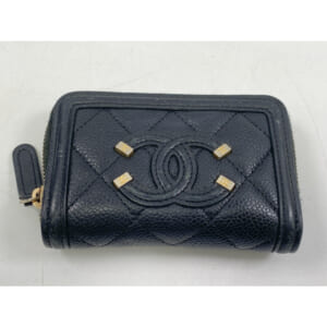 シャネル CCフィグリー コンパクトラウンドジップ 黒 キャビア 買取実績【買取日：2025年10月10日】