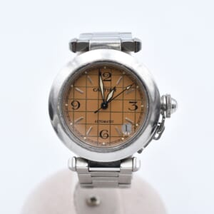 カルティエ パシャC ピンク文字盤 SS/AT W31024M7 買取実績【買取日：2025年10月25日】