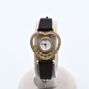 ショパール ハッピーダイヤモンド 7Pダイヤ 白文字盤 YG×布ベルト/QZ 20/4516 買取実績【買取日：2026年1月20日】