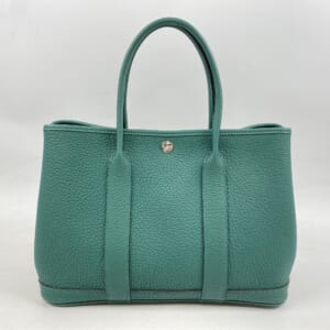 エルメス ガーデンパーティTPM ネゴンダ マラカイトグリーン SV金具 □Q刻印 買取実績【買取日：2025年11月23日】