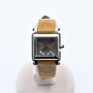 ショパール ハッピースポーツ スクエア グレー文字盤 SS×革/QZ 27/8892-23 買取実績【買取日：2026年1月16日】