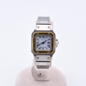 カルティエ サントス ガルベ SM W20057C4 シルバー文字盤 SS×YG/AT