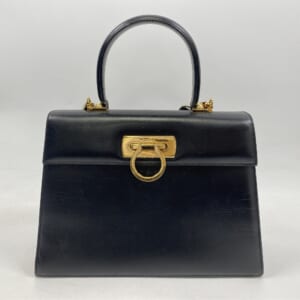 サルヴァトーレ フェラガモ ガンチーニ 2WAYハンドバック 黒 レザー 買取実績【買取日：2026年1月17日】