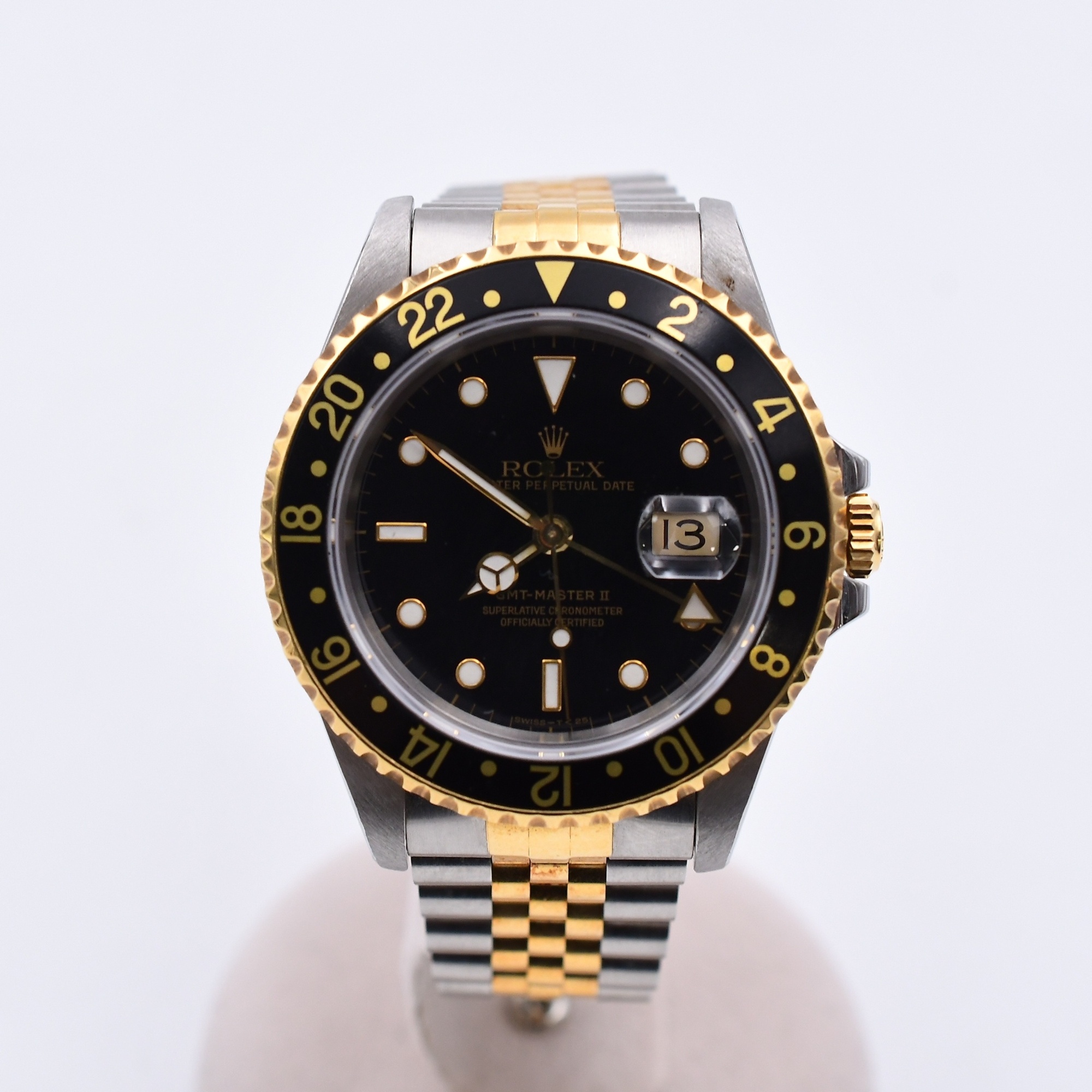 ロレックス GMTマスターII 黒文字盤 ジュビリーブレス SS×YG/AT Bランク