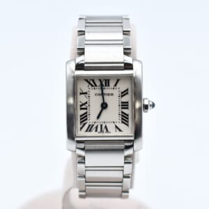 カルティエ タンクフランセーズSM アイボリー文字盤 SS/QZ 2000 W51008Q3 買取実績【買取日：2026年1月6日】