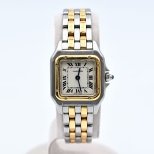 カルティエ パンテールドゥカルティエSM 白文字盤 SS×YG/QZ 84083242 買取実績【買取日：2026年1月7日】