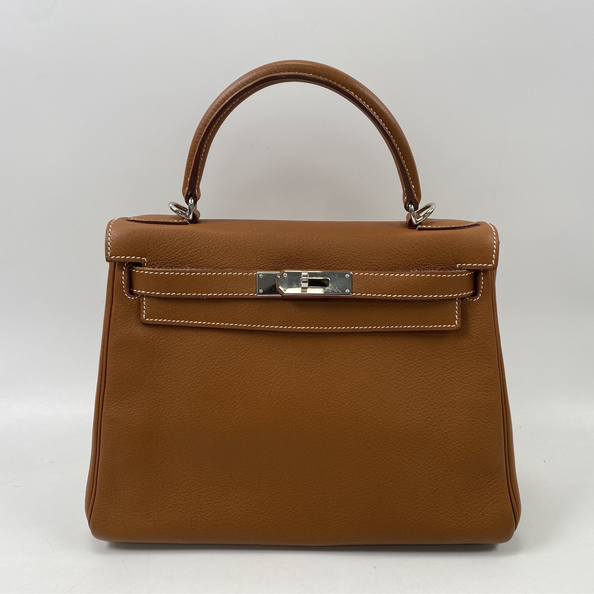 エルメス ケリー28 ゴールド トゴ L SV金具 Nランク