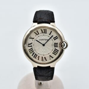 カルティエ バロンブルー シルバー文字盤 WG×革/手巻き W6920055 買取実績【買取日：2026年1月8日】