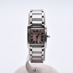 カルティエ タンクフランセーズSM ピンクシェル文字盤 SS/QZ W51028Q3 買取実績【買取日：2026年1月8日】