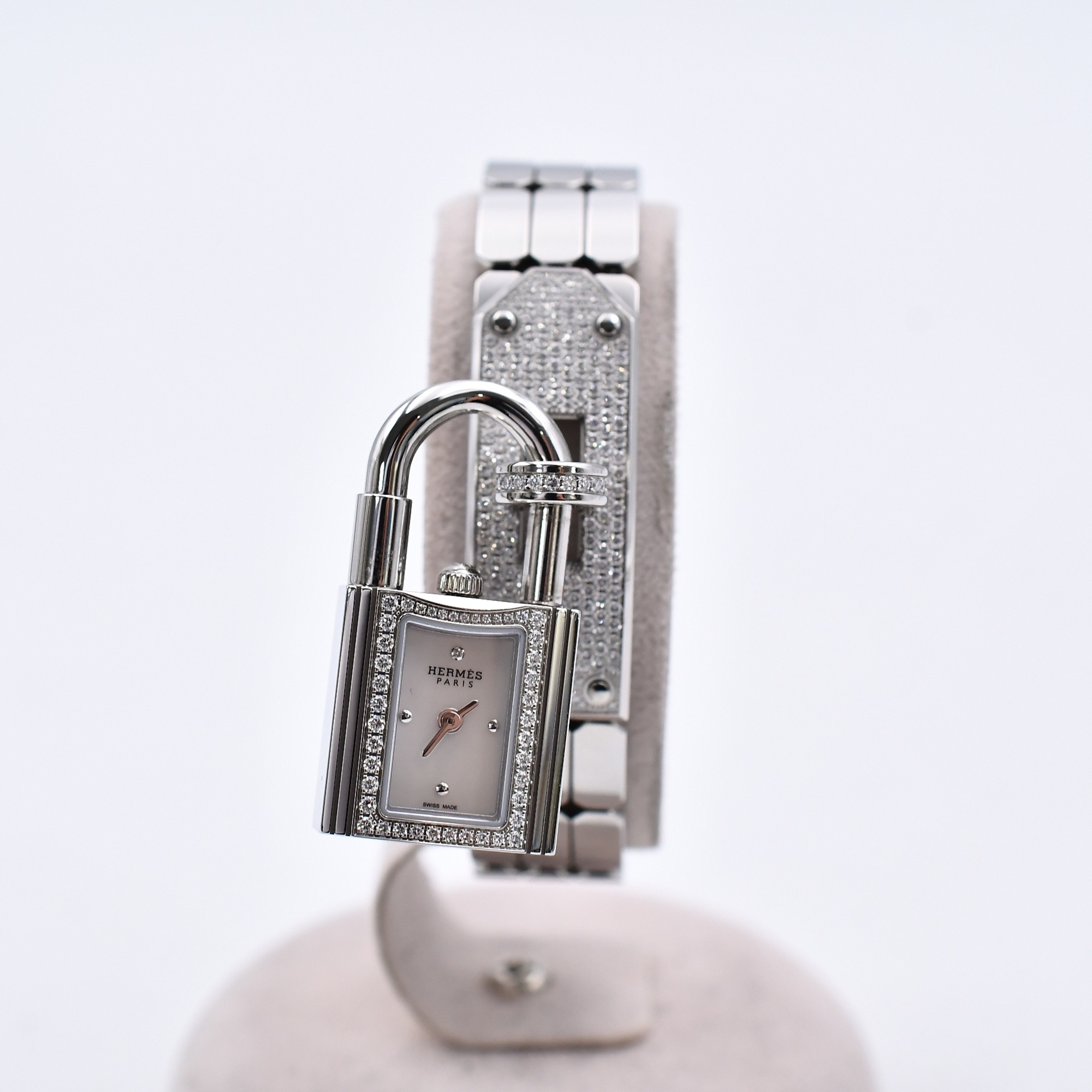 エルメス ケリーウォッチ シェル文字盤 SS/QZ Bランク