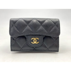 シャネル クラシック スモール フラップ ウォレット キャビア 黒 GD金具 AP0230 買取実績【買取日：2025年10月16日】