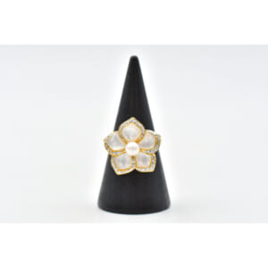 パールダイヤリング K18 0.23ct 買取実績【買取日：2026年1月27日】