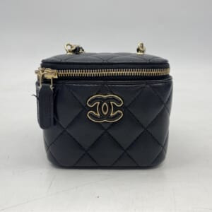 シャネル ミニバニティ チェーンショルダーバッグ ラムスキン GD金具 黒 買取実績【買取日：2026年1月26日】