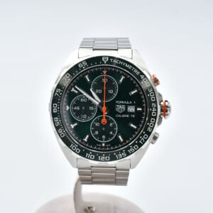 タグホイヤー フォーミュラー1 クロノグラフ グリーン文字盤 SS/AT CAZ201H 買取実績【買取日：2025年11月22日】