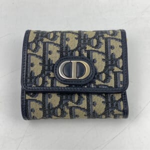 ディオール モンテーニュ トロッター 三つ折り財布 キャンバス ベージュ×ネイビー 買取実績【買取日：2026年1月5日】