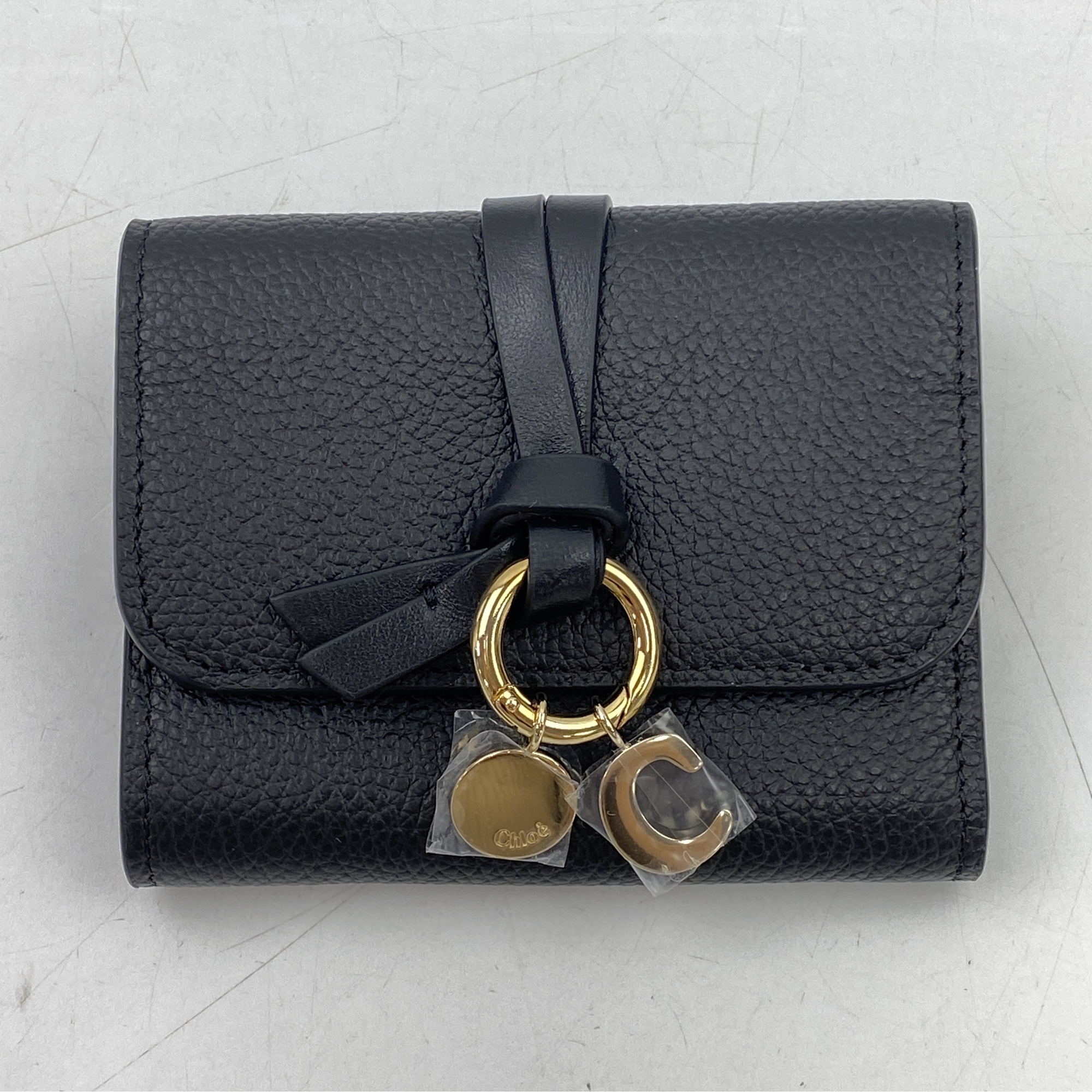 クロエ トリフォールド 三つ折り財布 ミニ 黒 SAランク