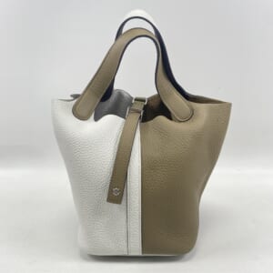 エルメス ピコタンロックPM カザック ニューホワイト×ベージュマルファ トリヨン SV金具 W刻印 買取実績【買取日：2026年1月18日】