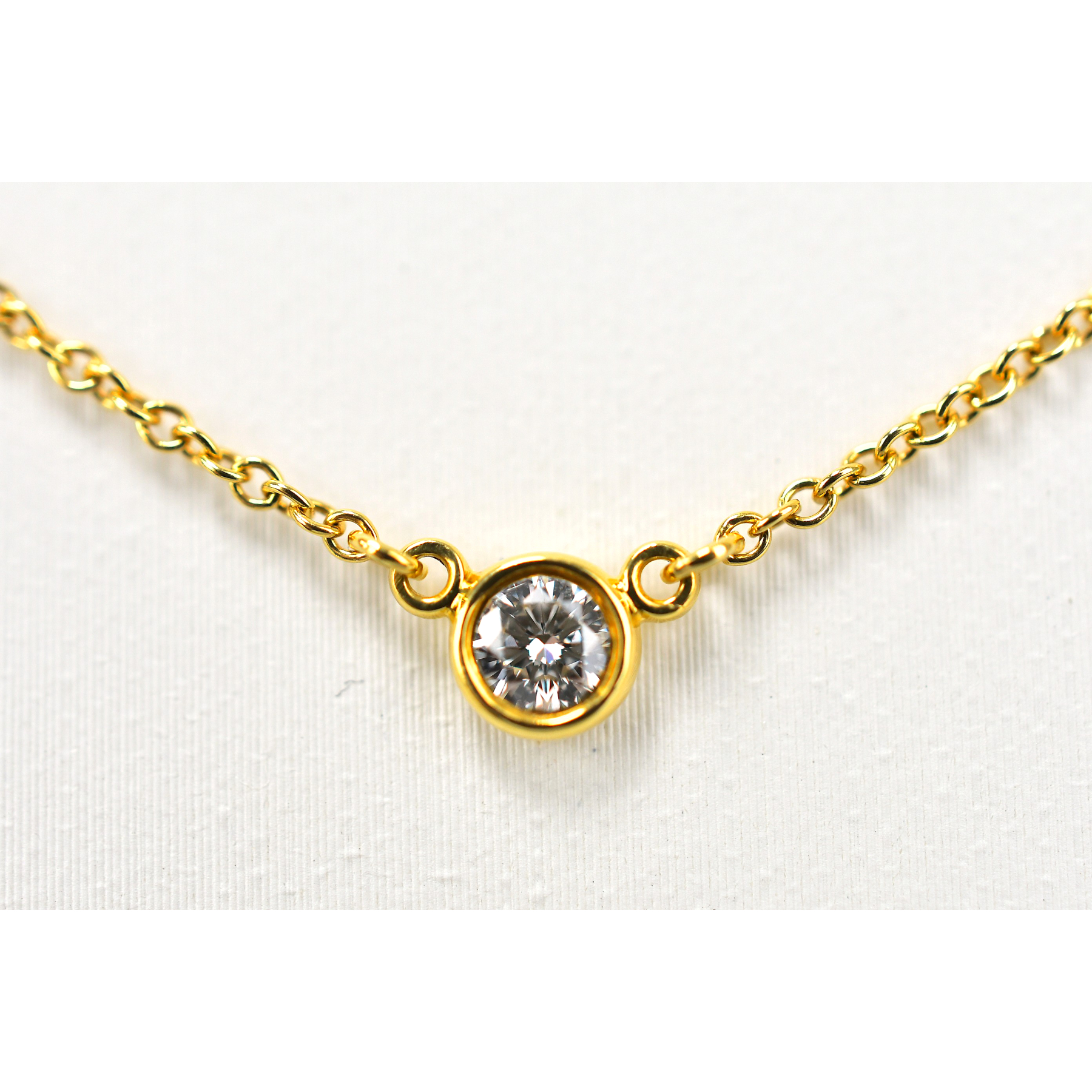 ティファニー バイザヤード ネックレス Au750YG Bランク