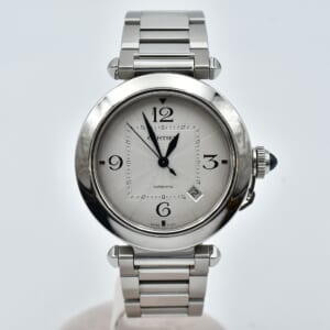 カルティエ パシャ ドゥ カルティエ シルバー文字盤 SS×革/AT WSPA0009 買取実績【買取日：2026年1月23日】