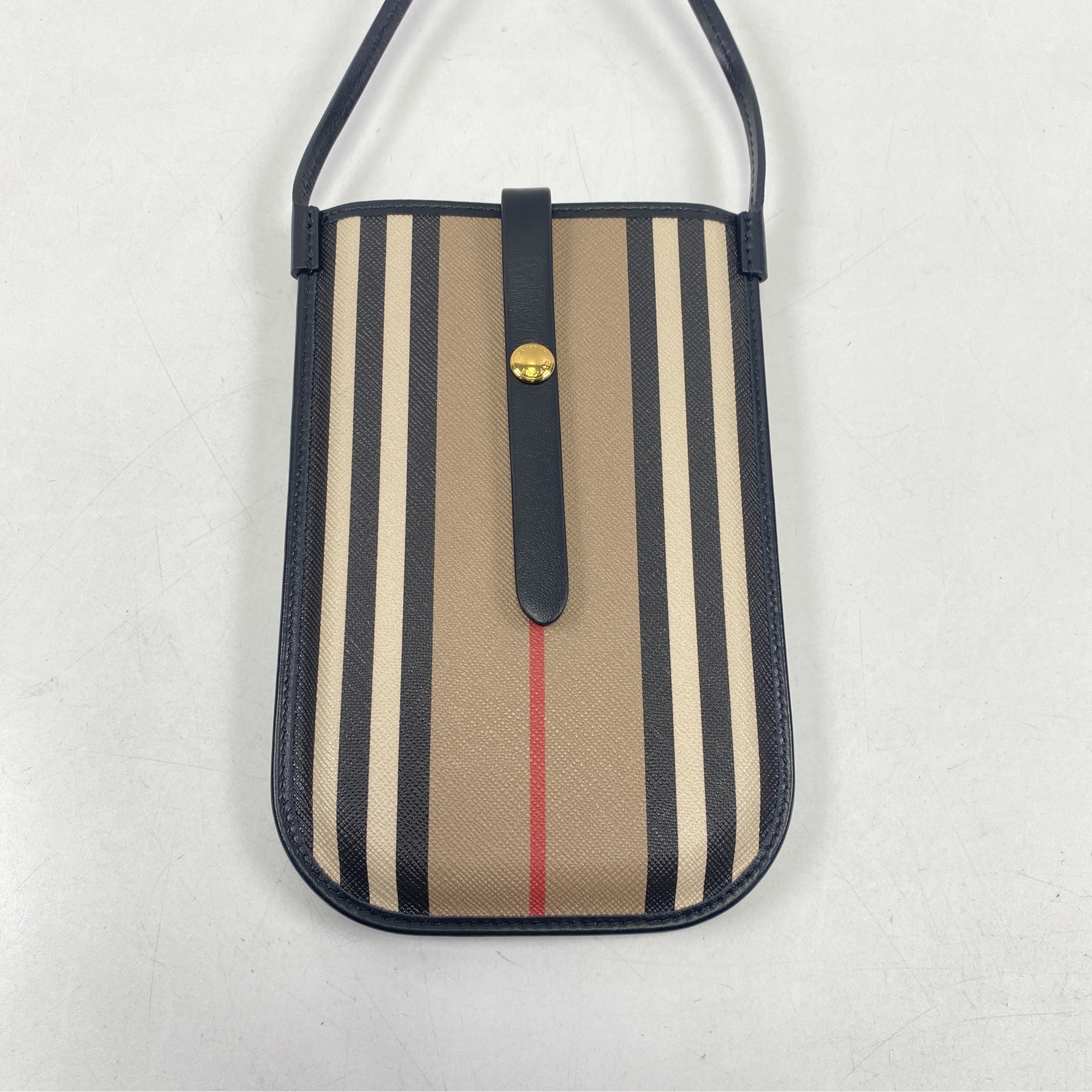 バーバリー フォンケース ベージュ PVC×レザー ABランク