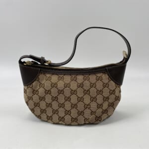 グッチ GGキャンバス ワンショルダーバッグ ブラウン レザー×キャンバス 224093 買取実績【買取日：2026年1月17日】