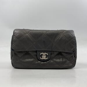 シャネル マトラッセ25 ワイルドステッチ Sフラップ Wチェーン 黒 ラムスキン SV金具 買取実績【買取日：2025年11月25日】