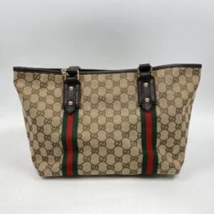 グッチ GGキャンバス ハンドバッグ ベージュ キャンバス×レザー 137396 買取実績【買取日：2026年1月19日】