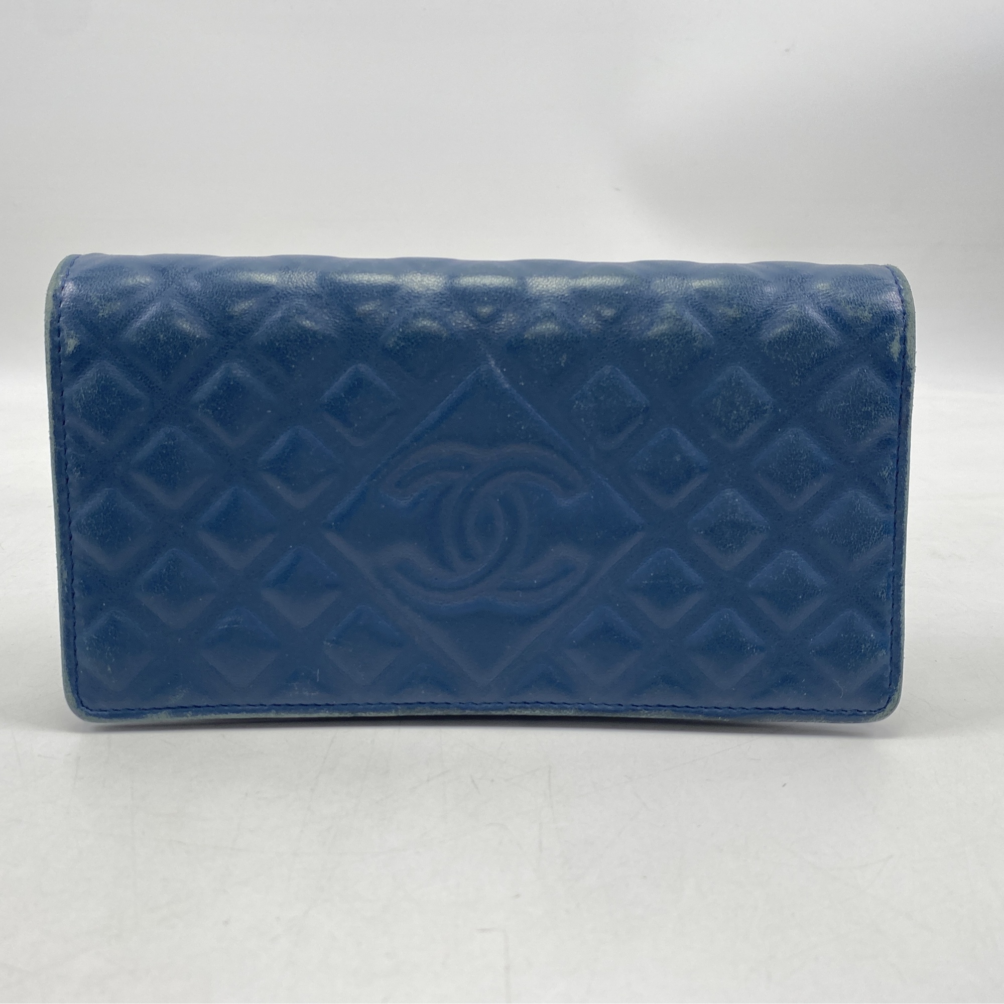 CHANEL マトラッセ ラムスキン ネイビー ココマーク 正規品保証 Z310 CHANEL マトラッセ ラムスキン ネイビー ココマーク 正規品保証 Z310