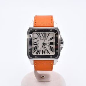 カルティエ サントス100 白文字盤 SS/AT ケア有 買取実績【買取日：2026年1月4日】